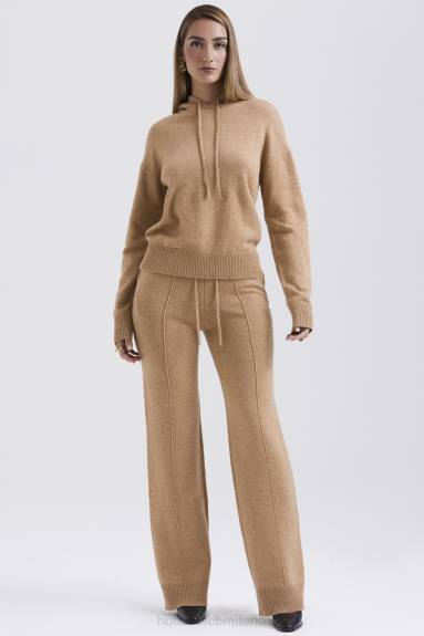 vestiario esso House of CB Pantaloni Yalina in misto cashmere cammello X44T823