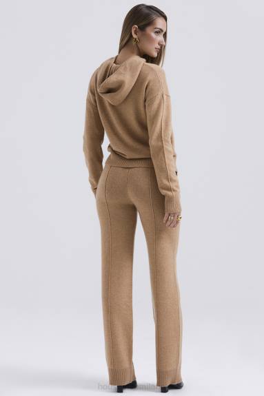 vestiario esso House of CB Pantaloni Yalina in misto cashmere cammello X44T823