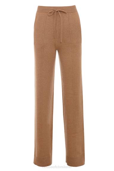 vestiario esso House of CB Pantaloni Yalina in misto cashmere cammello X44T823