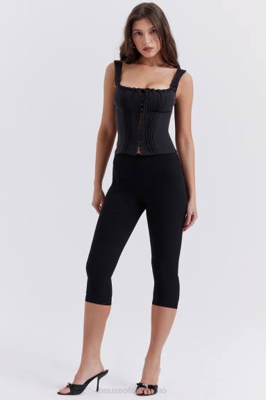 vestiario esso House of CB Pantaloni capri neri Halima X44T865