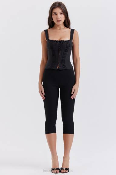 vestiario esso House of CB Pantaloni capri neri Halima X44T865