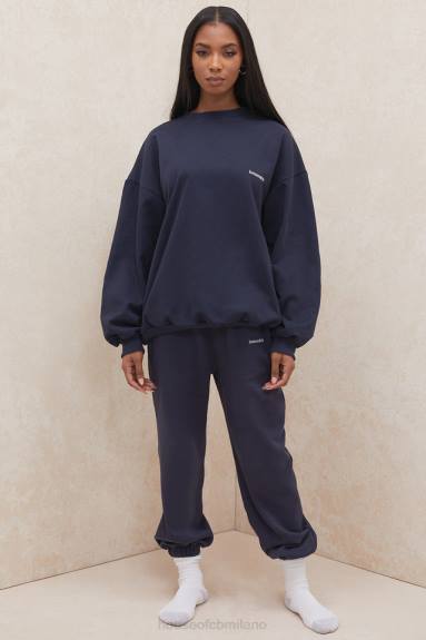 vestiario esso House of CB Pantaloni da jogging con retro in pile blu cielo X44T1007