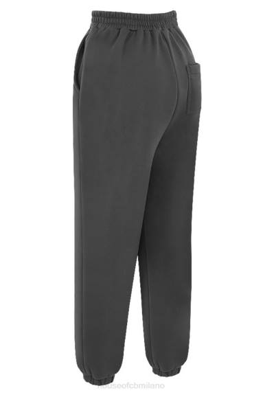 vestiario esso House of CB Pantaloni da jogging con retro in pile color antracite X44T998