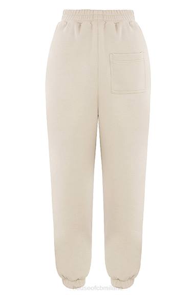 vestiario esso House of CB Pantaloni da jogging con retro in pile color avena Sky X44T953