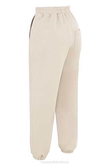 vestiario esso House of CB Pantaloni da jogging con retro in pile color avena Sky X44T953