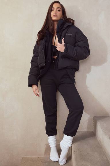 vestiario esso House of CB Pantaloni da jogging con retro in pile color inchiostro cielo X44T978