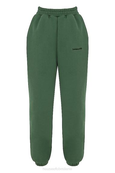 vestiario esso House of CB Pantaloni da jogging con retro in pile sky moss X44T946
