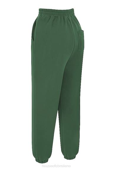 vestiario esso House of CB Pantaloni da jogging con retro in pile sky moss X44T946