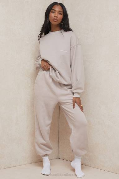 vestiario esso House of CB Pantaloni da jogging con retro in pile sky stone X44T1000