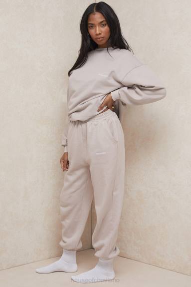 vestiario esso House of CB Pantaloni da jogging con retro in pile sky stone X44T1000