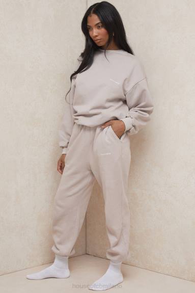 vestiario esso House of CB Pantaloni da jogging con retro in pile sky stone X44T1000