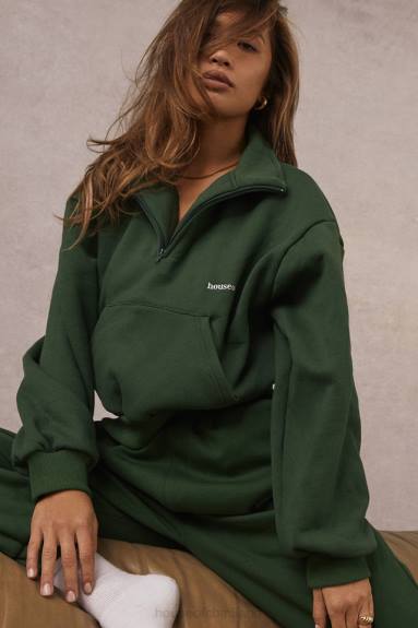 vestiario esso House of CB Pantaloni da jogging con retro in pile verde cielo X44T1009