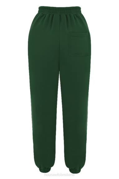 vestiario esso House of CB Pantaloni da jogging con retro in pile verde cielo X44T1009