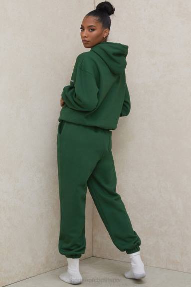 vestiario esso House of CB Pantaloni da jogging con retro in pile verde cielo X44T1009