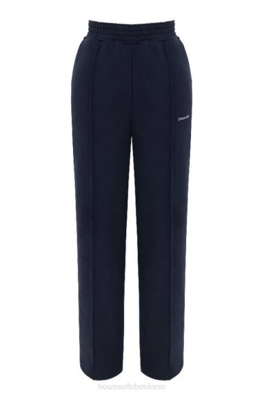 vestiario esso House of CB Pantaloni della tuta dina navy a gamba dritta X44T1001