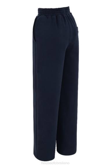 vestiario esso House of CB Pantaloni della tuta dina navy a gamba dritta X44T1001