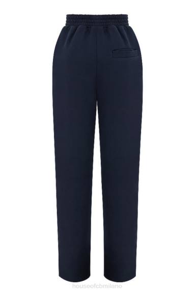 vestiario esso House of CB Pantaloni della tuta dina navy a gamba dritta X44T1001