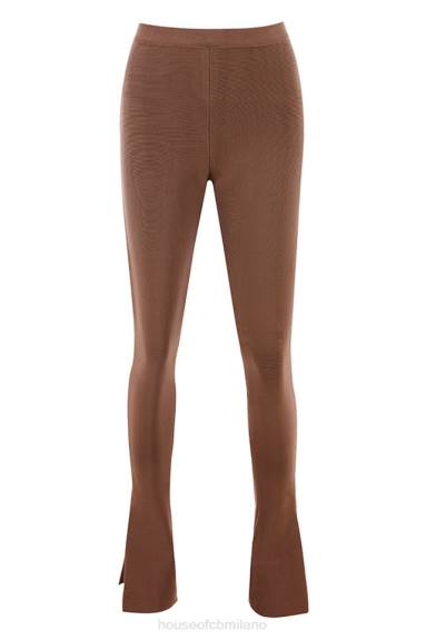 vestiario esso House of CB Pantaloni fascianti a vita alta Gloriette cioccolato X44T966