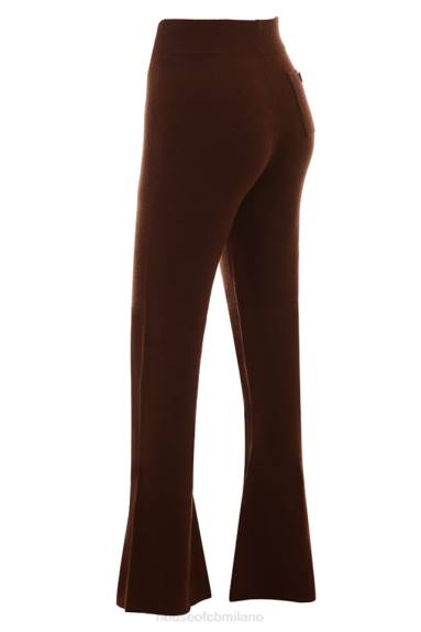 vestiario esso House of CB Pantaloni in misto cashmere nereida cioccolato X44T827