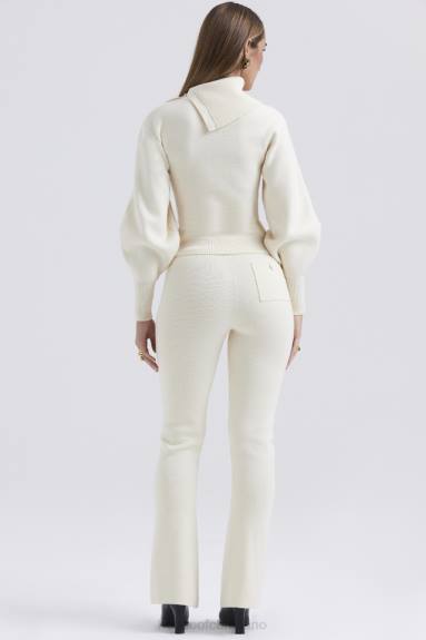 vestiario esso House of CB Pantaloni in misto cashmere panna nereida X44T828
