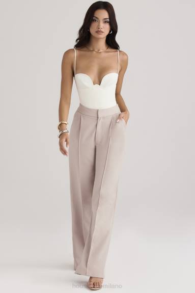 vestiario esso House of CB Pantaloni larghi Alivia beige X44T926