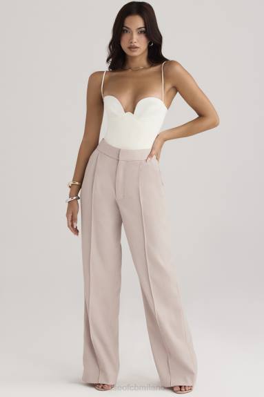 vestiario esso House of CB Pantaloni larghi Alivia beige X44T926
