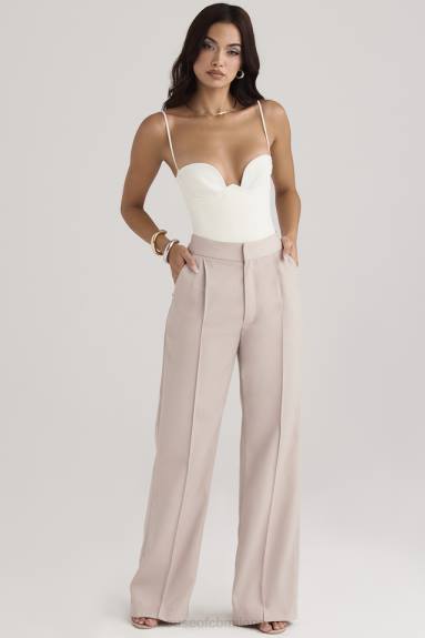 vestiario esso House of CB Pantaloni larghi Alivia beige X44T926