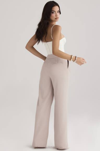 vestiario esso House of CB Pantaloni larghi Alivia beige X44T926
