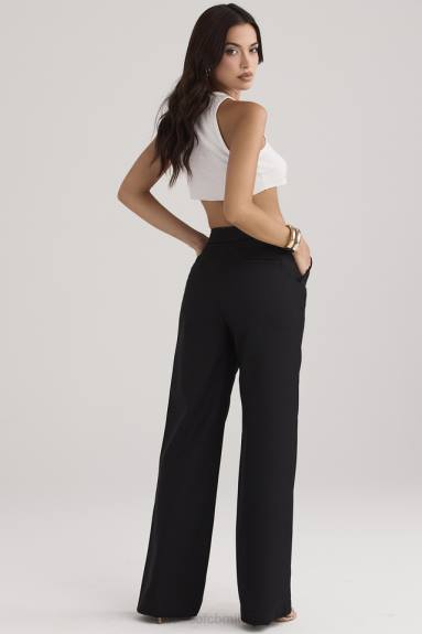 vestiario esso House of CB Pantaloni larghi neri Alivia X44T925
