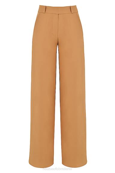 vestiario esso House of CB Pantaloni sartoriali rilassati Cameron Caramello X44T907