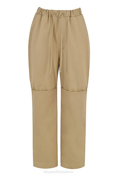 vestiario esso House of CB pantaloni cargo luna cammello X44T913