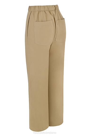 vestiario esso House of CB pantaloni cargo luna cammello X44T913