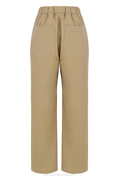 vestiario esso House of CB pantaloni cargo luna cammello X44T913