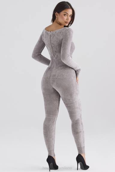 vestiario esso House of CB Tuta loungewear in ciniglia pesante di visone Isis X44T881