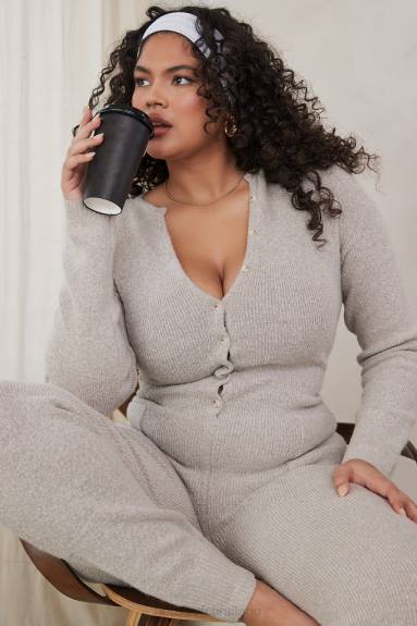 vestiario esso House of CB tuta loungewear tiggy color opale marl X44T1056
