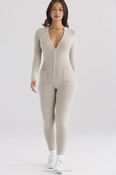 vestiario esso House of CB tuta loungewear tiggy color opale marl X44T1056