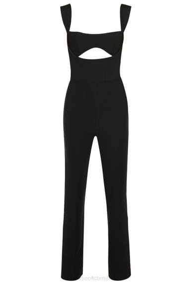 vestiario esso House of CB tuta nera con bende di Yasmeen X44T933
