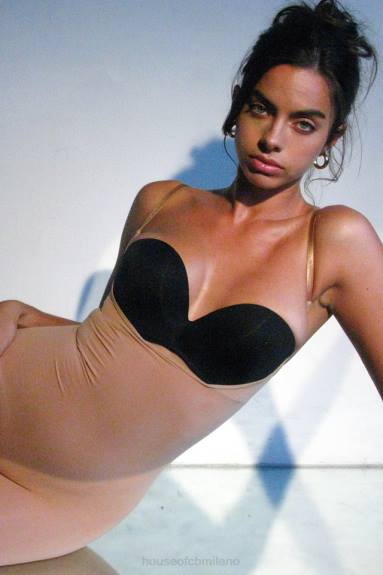 vestiario esso House of CB Body modellante a metà coscia café au lait X44T1277