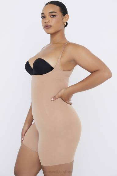 vestiario esso House of CB Body modellante a metà coscia café au lait X44T1277