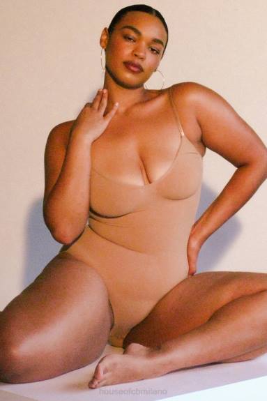 vestiario esso House of CB body scolpito a slip intero café au lait X44T1273