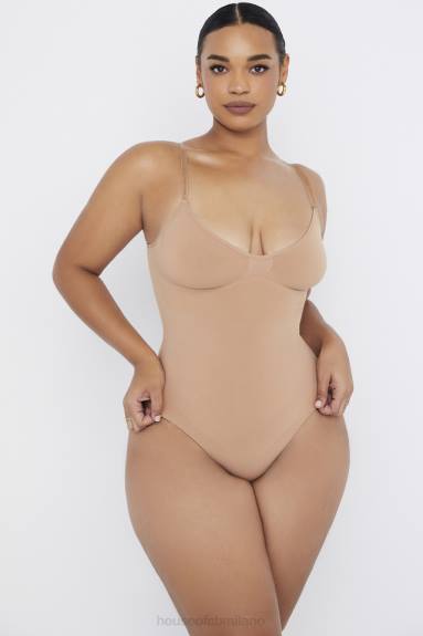 vestiario esso House of CB body scolpito a slip intero café au lait X44T1273