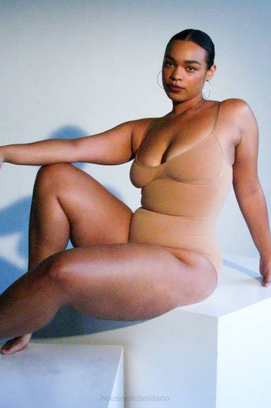 vestiario esso House of CB body scolpito a slip intero café au lait X44T1273