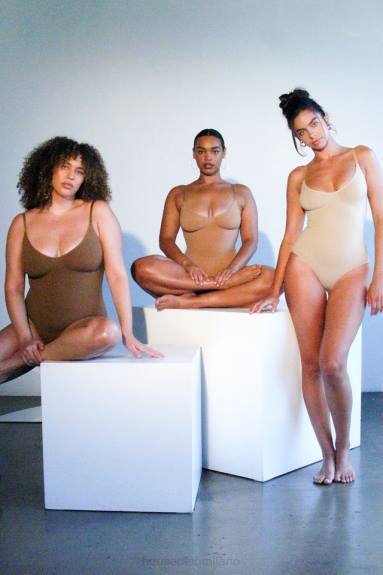 vestiario esso House of CB body scolpito a slip intero café au lait X44T1273