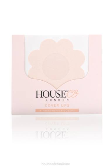 vestiario esso House of CB set di 4 copricapezzoli a fiori beige X44T1315