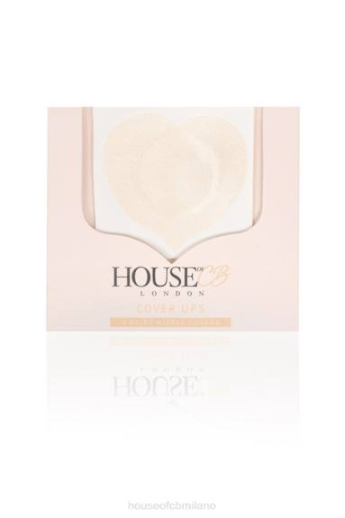 vestiario esso House of CB set di 4 copricapezzoli beige a forma di cuore X44T1323