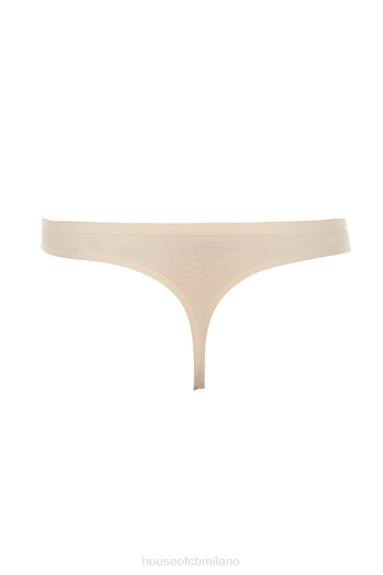 vestiario esso House of CB perizoma micromodal beige senza cuciture X44T1296