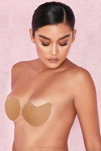 vestiario esso House of CB Reggiseno a V in microfibra preformata con chiusura frontale - caramello X44T1280
