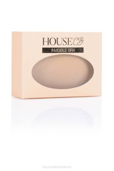 vestiario esso House of CB Reggiseno a V in microfibra stampata con chiusura frontale - beige X44T1318