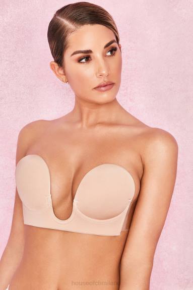 vestiario esso House of CB Reggiseno autoadesivo con scollo a U - beige X44T1290