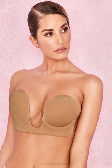 vestiario esso House of CB Reggiseno autoadesivo con scollo a U - caramello X44T1291